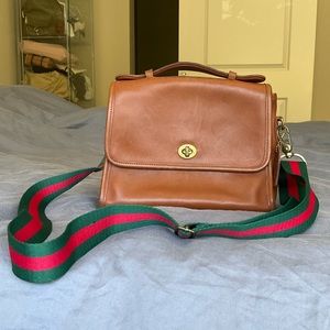 Brown vintage coach bag